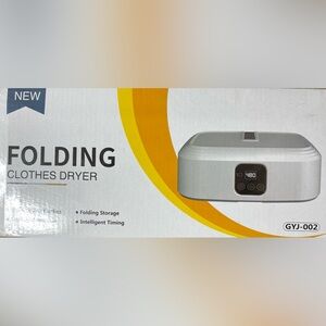 Folding Clothes Dryer - Compact White/Grey NWT/Unused